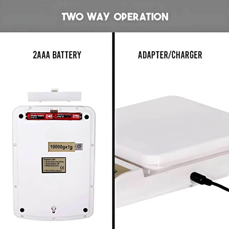 SF-400A Digital Kitchen Scale – 10kg/1g Precision with LCD Display & Dual Power Options - Image 8