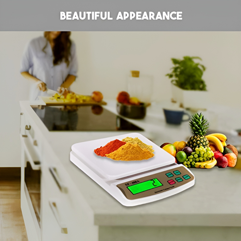SF-400A Digital Kitchen Scale – 10kg/1g Precision with LCD Display & Dual Power Options - Image 14