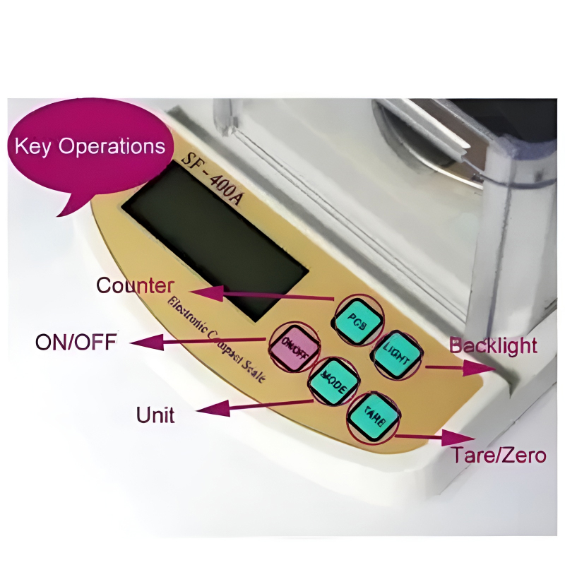 SF-400A Digital Kitchen Scale – 10kg/1g Precision with LCD Display & Dual Power Options - Image 7