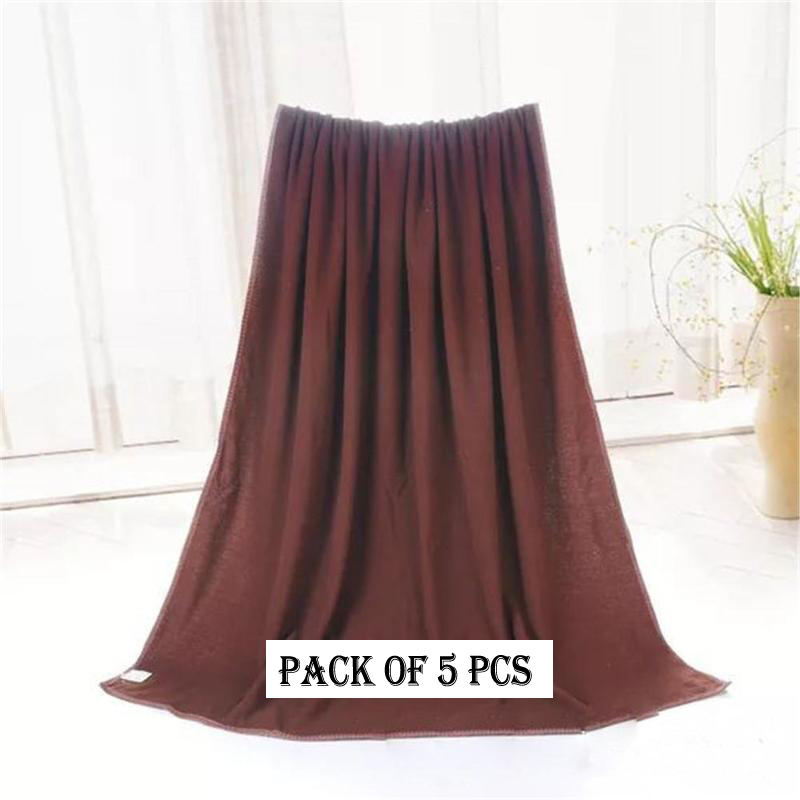 Pack Of 5 Pcs – 135*70cm Microfiber Bath Towels, Super Absorbent And Soft Care Towels - Image 4