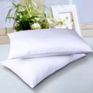 Premium White Plain Ball Fiber Pillow For Supreme Comfort