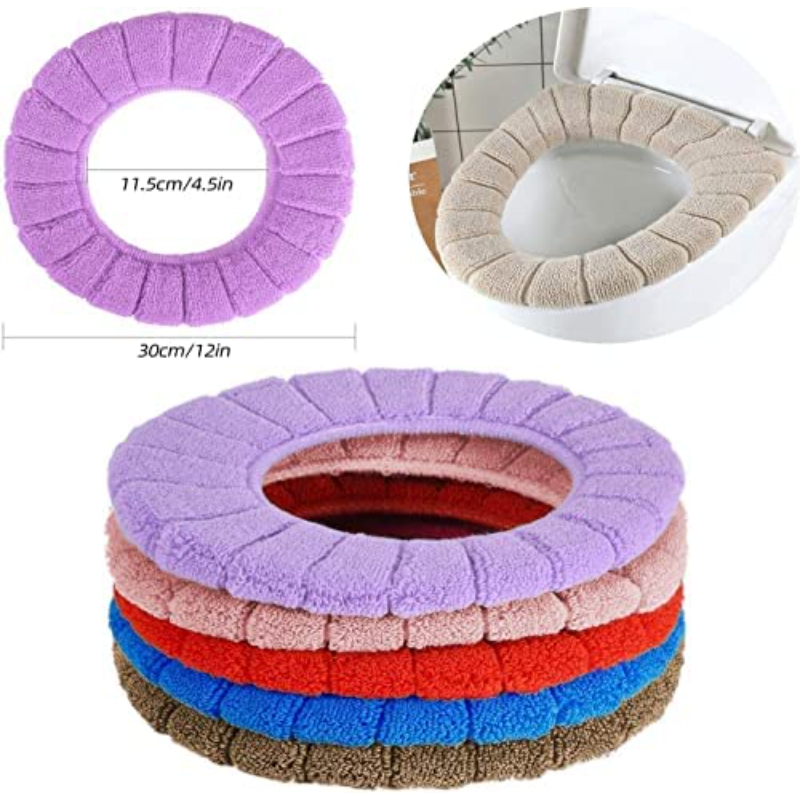 Multi-Color Soft And Comfortable Easy Washable Toilet Seat Cover - Image 13