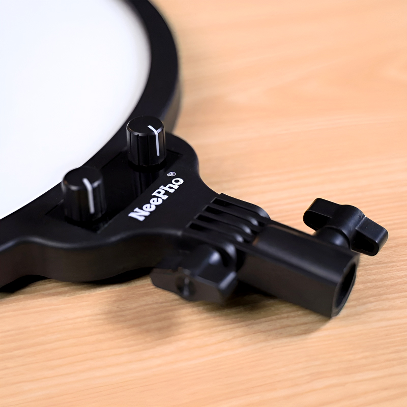 NP-26 NeePho 26 CM LED Soft Ring Light with 360° Rotating Pan Tilt and Three Color Temperature Modes - Image 8