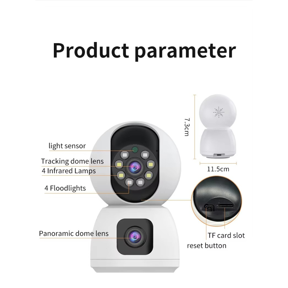 V380PR0 4K ULTRA HD Dual Lens Wifi PTZ Camera with Night Vision, Two-Way Audio, and AI Human Motion Tracking for Comprehensive Surveillance - Image 6