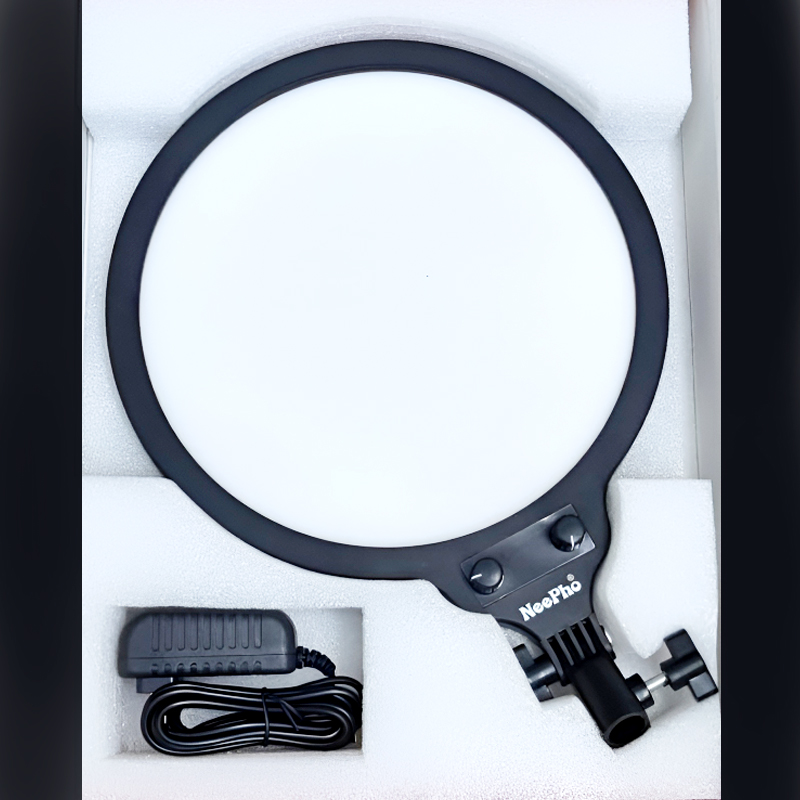 NP-26 NeePho 26 CM LED Soft Ring Light with 360° Rotating Pan Tilt and Three Color Temperature Modes - Image 3