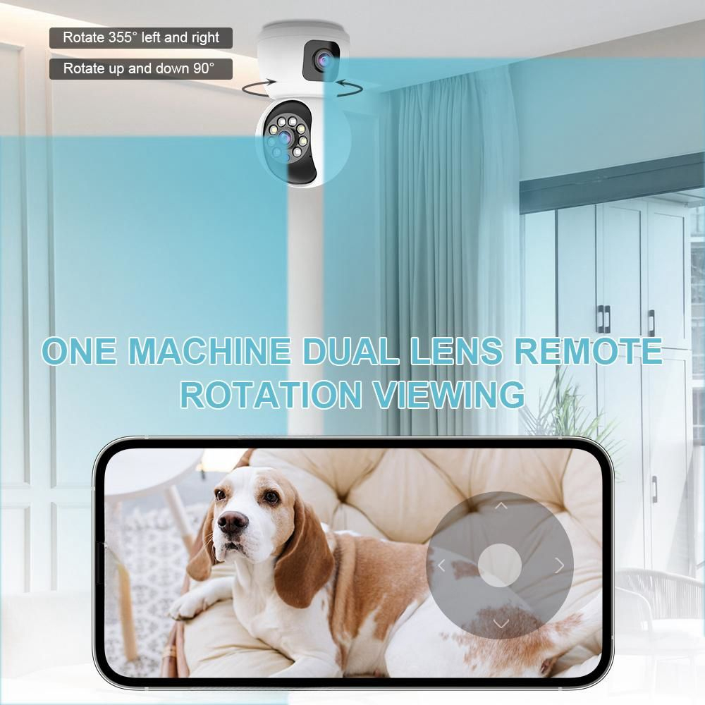 V380PR0 4K ULTRA HD Dual Lens Wifi PTZ Camera with Night Vision, Two-Way Audio, and AI Human Motion Tracking for Comprehensive Surveillance - Image 4