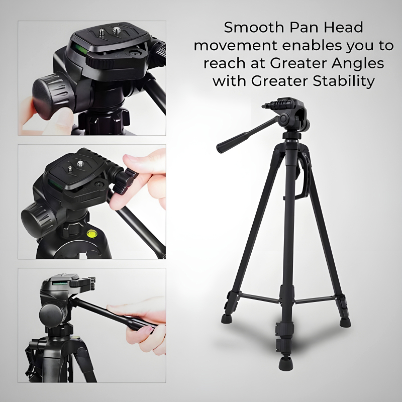 T-3520 Multi-Functional Professional Portable Tripod Stand For Mobile Phones, DSLR Cameras And Video Camcorders - Image 15