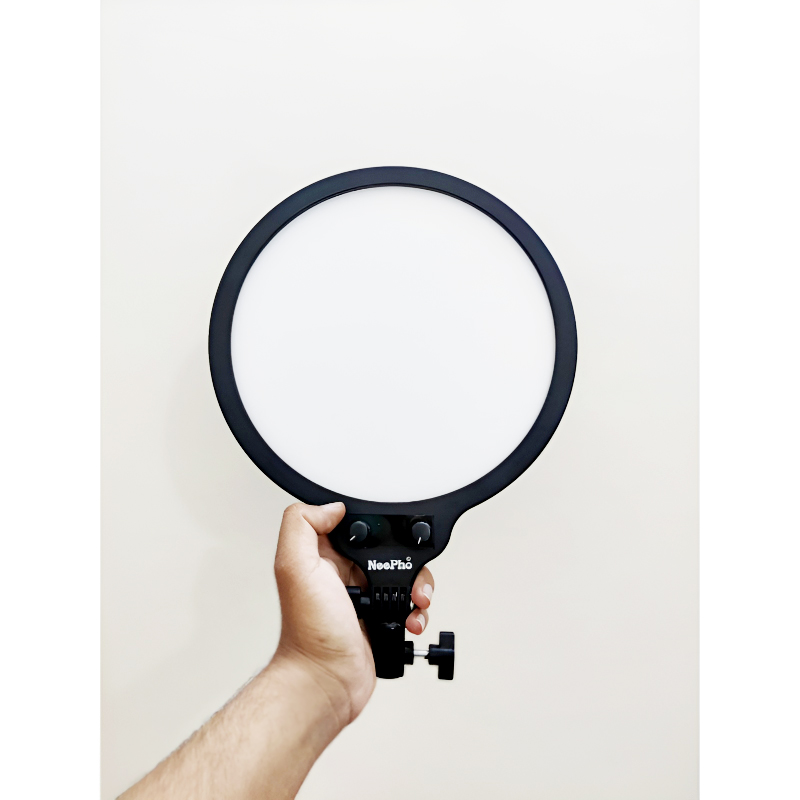 NP-26 NeePho 26 CM LED Soft Ring Light with 360° Rotating Pan Tilt and Three Color Temperature Modes - Image 6