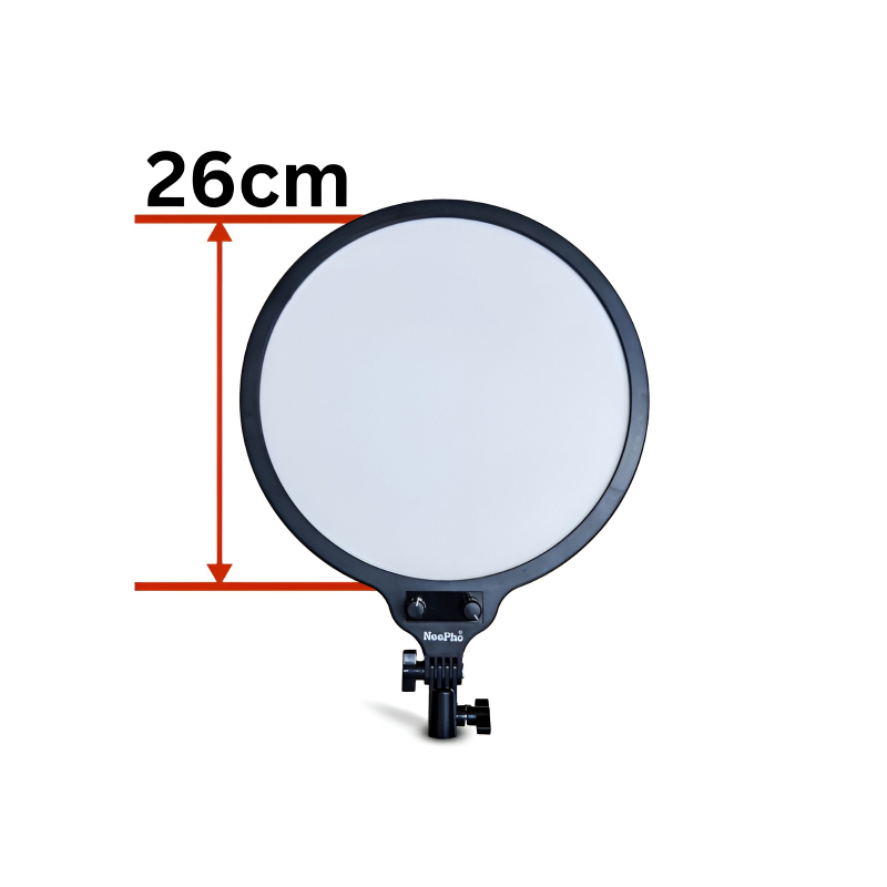 NP-26 NeePho 26 CM LED Soft Ring Light with 360° Rotating Pan Tilt and Three Color Temperature Modes - Image 7