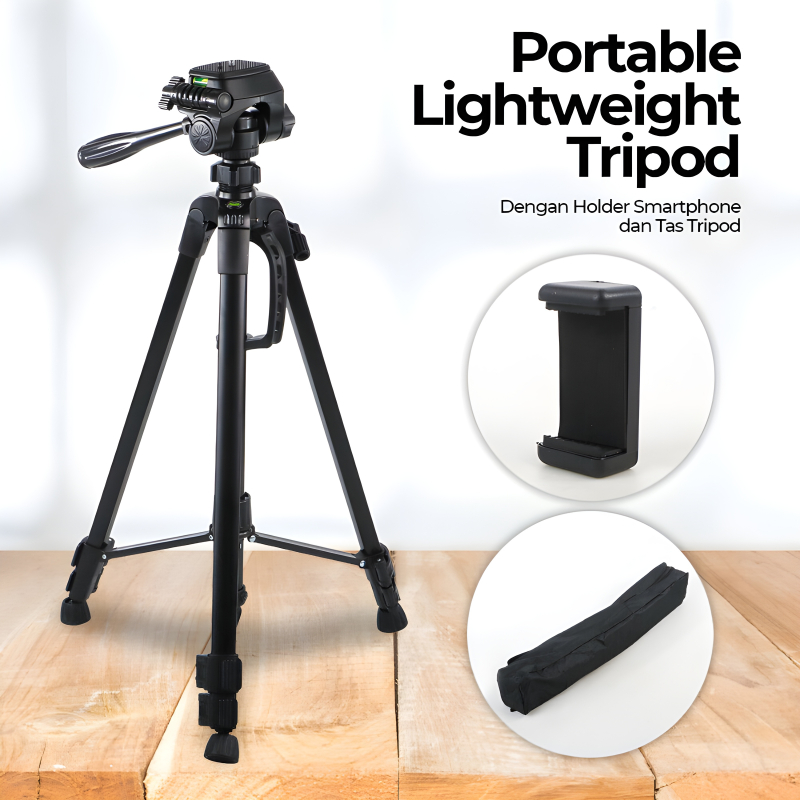 T-3520 Multi-Functional Professional Portable Tripod Stand For Mobile Phones, DSLR Cameras And Video Camcorders - Image 8
