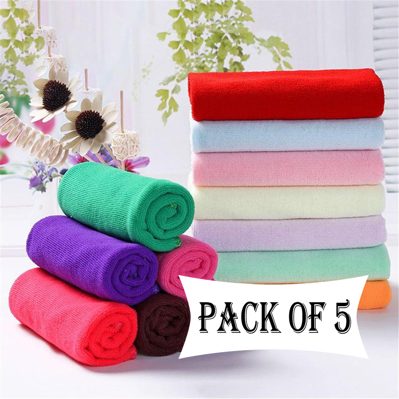 Pack Of 5 Pcs – 135*70cm Microfiber Bath Towels, Super Absorbent And Soft Care Towels - Image 3