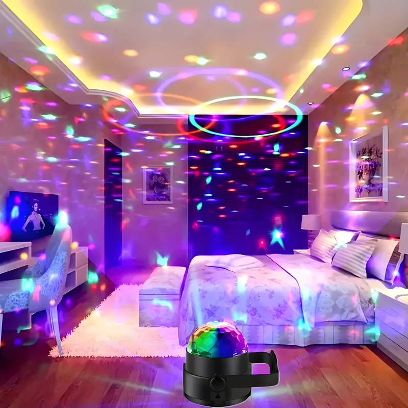 LT-910 Mini LED Projector With Speaker & RGB Disco Light - Image 19