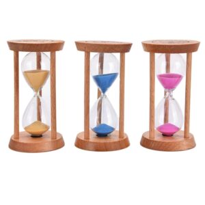 Lovely 3 Mins Wooden Frame Sand Hour Glass Home Kitchen Timer Clock Decor Gift