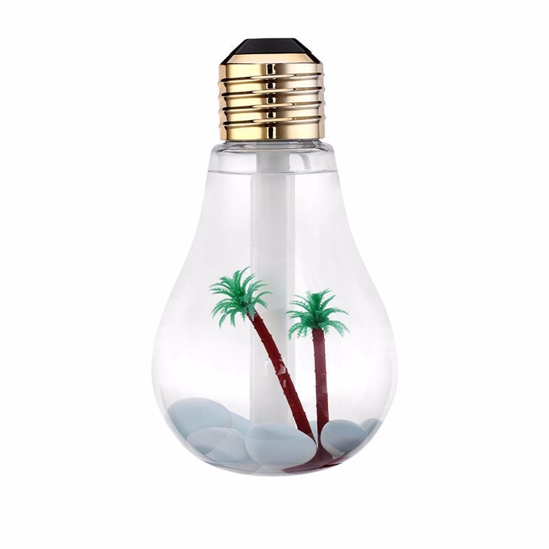 400ML Bulb Essential Oil Humidifier Ultrasonic Diffuser LED Night Light Air Freshener - Image 2
