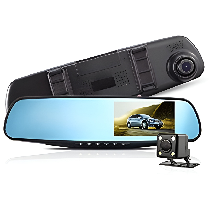 Full HD 1080P Dual Mirror Camera With 4.5″ TFT LCD Crystal-Clear Recording Vehicle Blackbox DVR - Image 10