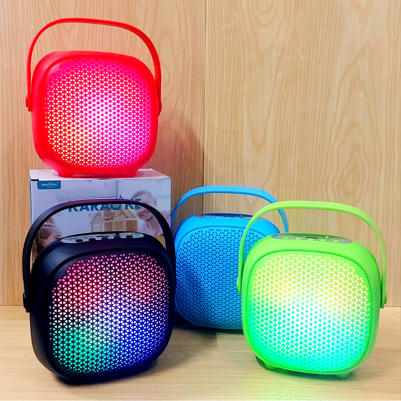 GTS-2009 Karaoke Party Speaker with LED Lights, Voice Changer & 2 Mics – Portable Bluetooth Sound System - Image 6