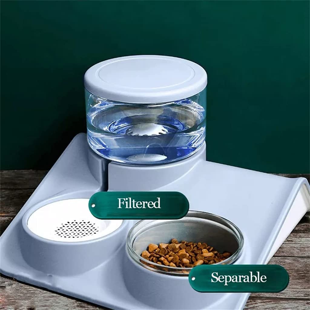 1.8L Automatic Water Dispenser And Pet Food Bowl Set - Image 11