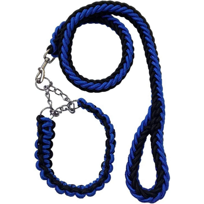 8-Strand Nylon Strong Traction Rope Dog Collar Leash - Image 7