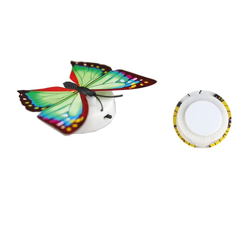 5 Pieces Set Of Colorful Changing Butterflies LED Night Light Lamp Home Glow In The Dark Room - Image 3