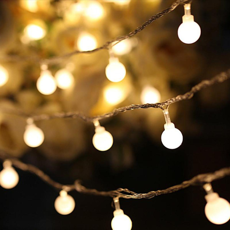 5M LED String Fairy Lights With 50 Ball Shaped Bulbs For Home And Outdoor Decoration - Image 10