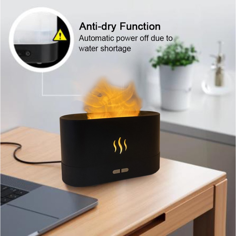 3D LED Simulation Night Light Ultra Silent Air Humidifier With Auto Shutoff Function - Image 7