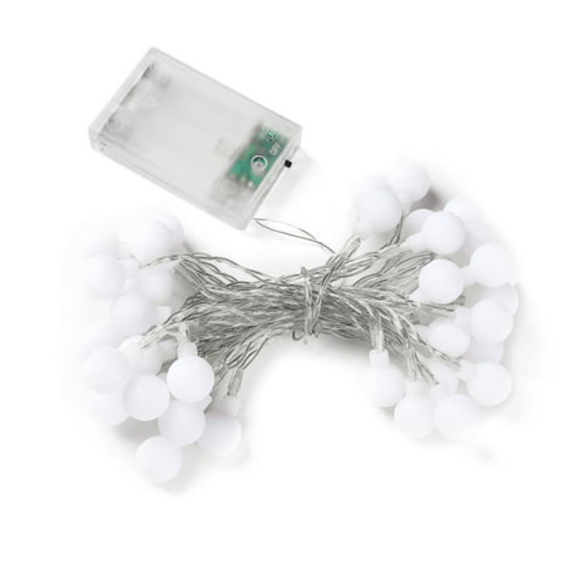 5M LED String Fairy Lights With 50 Ball Shaped Bulbs For Home And Outdoor Decoration
