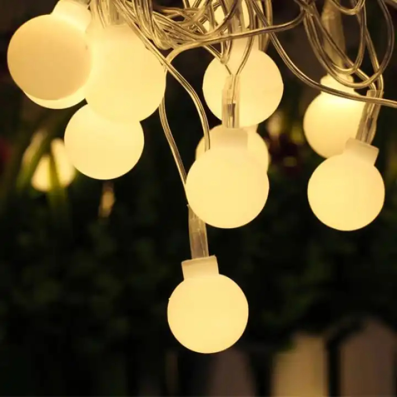 5M LED String Fairy Lights With 50 Ball Shaped Bulbs For Home And Outdoor Decoration - Image 8