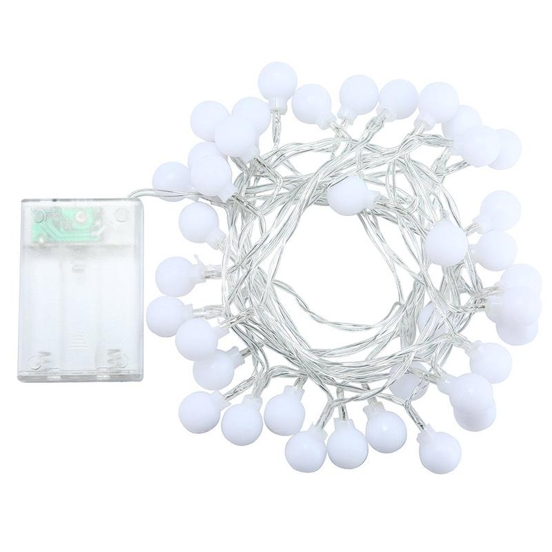 5M LED String Fairy Lights With 50 Ball Shaped Bulbs For Home And Outdoor Decoration - Image 3