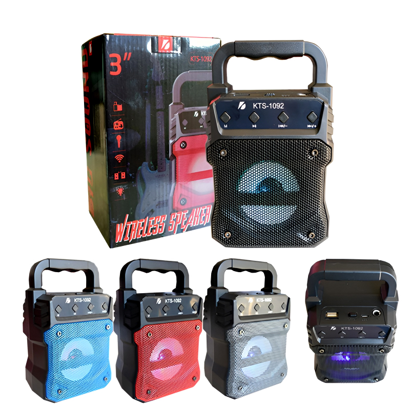 KTS-1092 Mini Portable 3-Inch Wireless Bluetooth Speaker with High-Quality Sound and Mic Option - Image 3