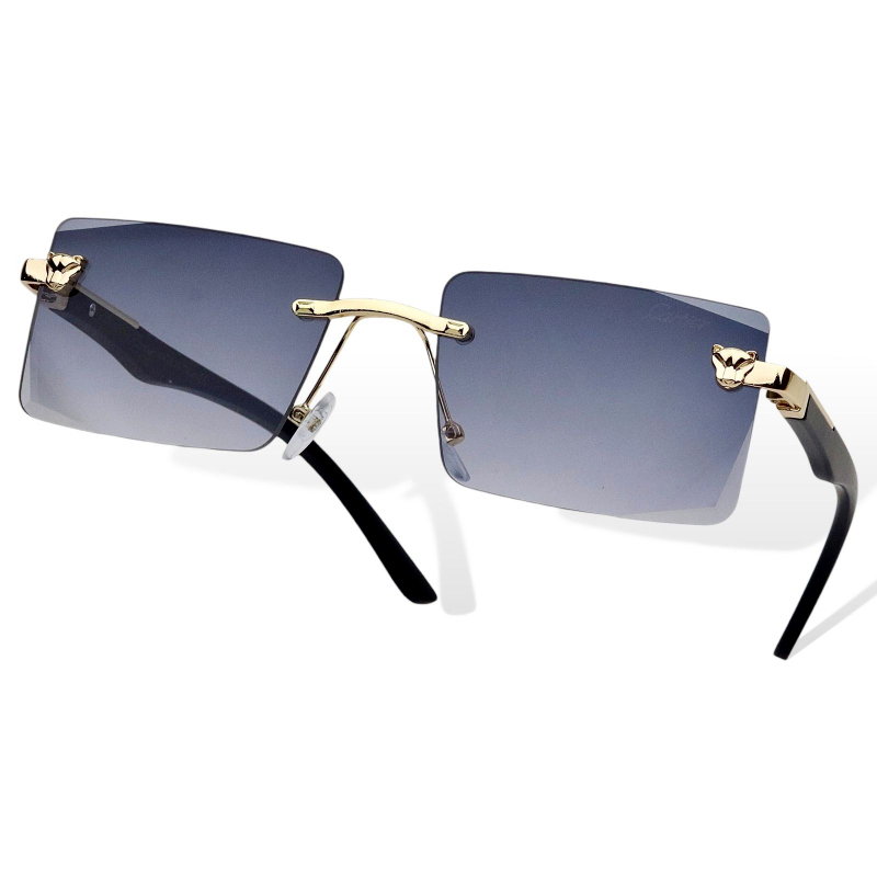 Trendy Rimless Polarized Sunglasses – UV400 Protection, Scratch-Resistant & Adjustable Fit - Image 4