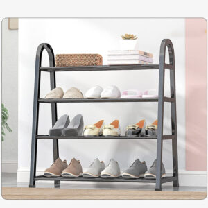Shoe Rack With 4 Layers of Storage and Contemporary Design