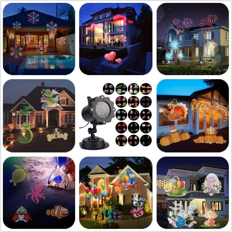Multi-Purpose Remote Control Celebration Series LED Projection Light With 16 Different Patterns - Image 3
