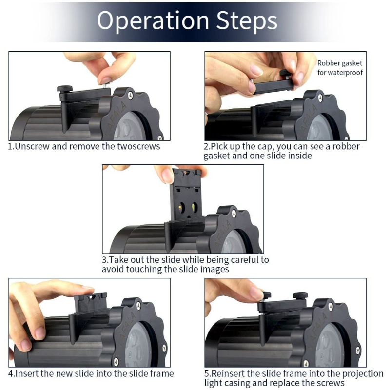 Multi-Purpose Remote Control Celebration Series LED Projection Light With 16 Different Patterns - Image 6