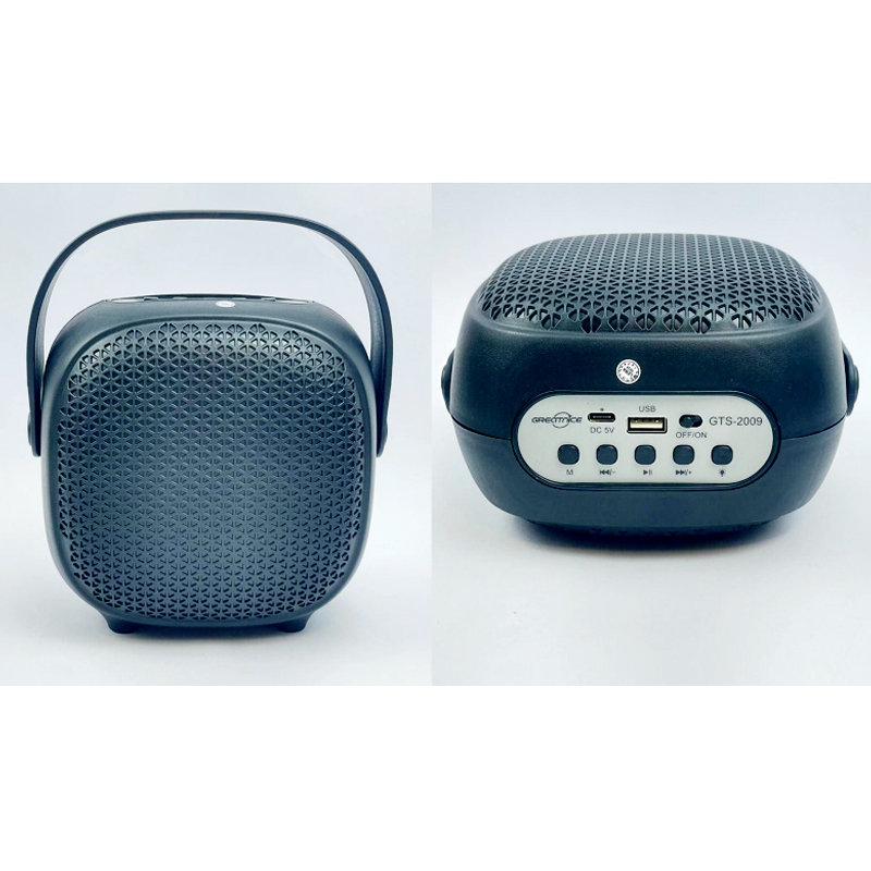 GTS-2009 Karaoke Party Speaker with LED Lights, Voice Changer & 2 Mics – Portable Bluetooth Sound System - Image 4