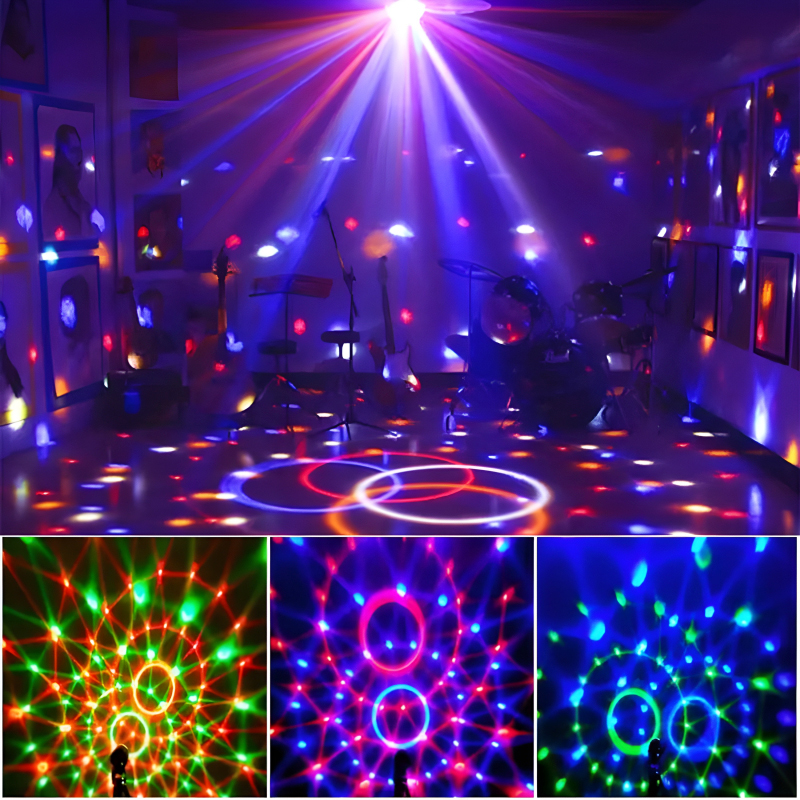 LT-910 Mini LED Projector With Speaker & RGB Disco Light - Image 13
