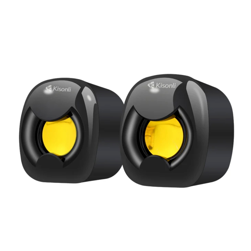 Kisonli A-202 Compact Stereo USB 2.0 PC Speakers with Deep Bass and AUX Input - Image 8