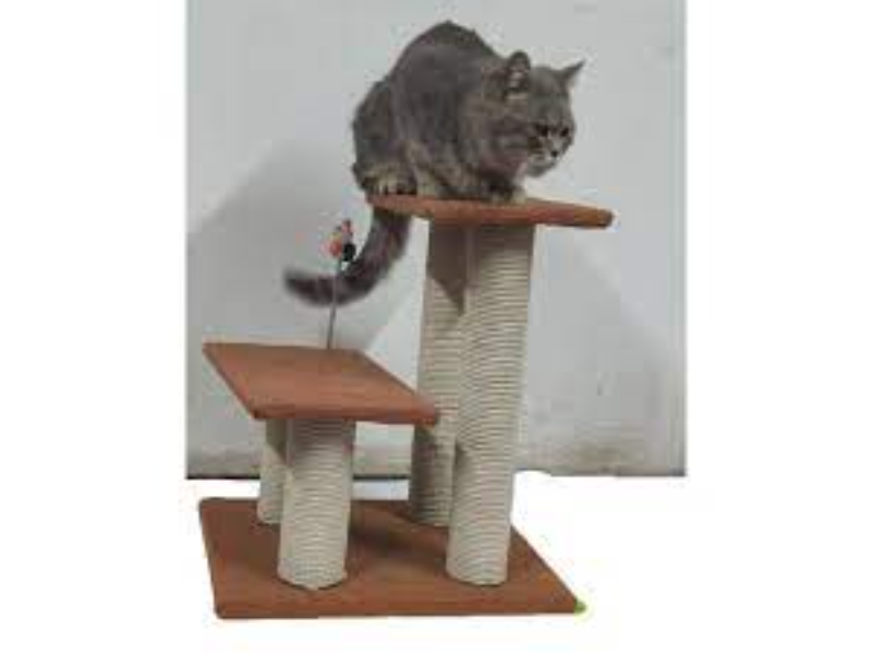 3-Layer Cat Climbing Tree Scratching Post Board And Hanging Toy
