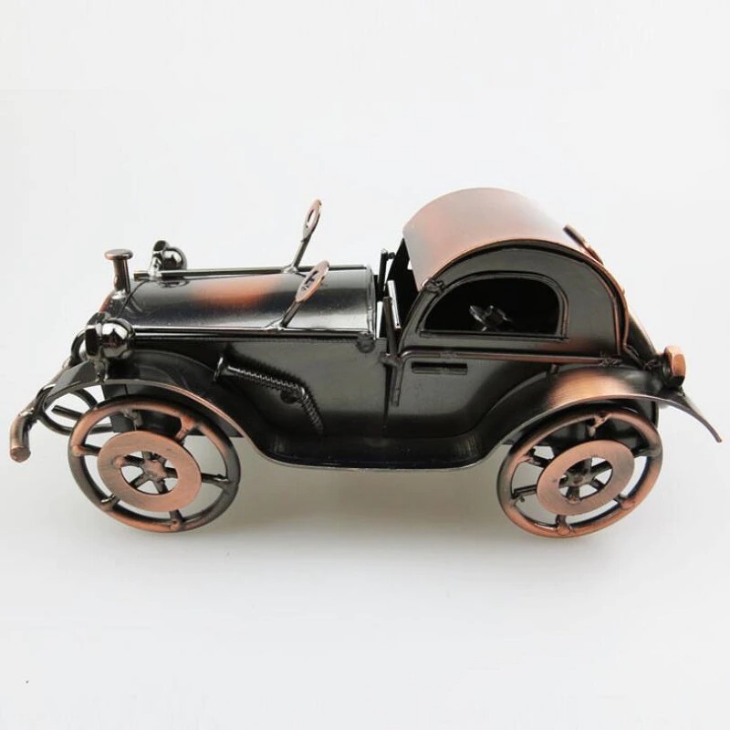 Iron Old Car Ornaments Bone-Shaker Vintage Car Retro And Nostalgic Window Decorations - Image 2