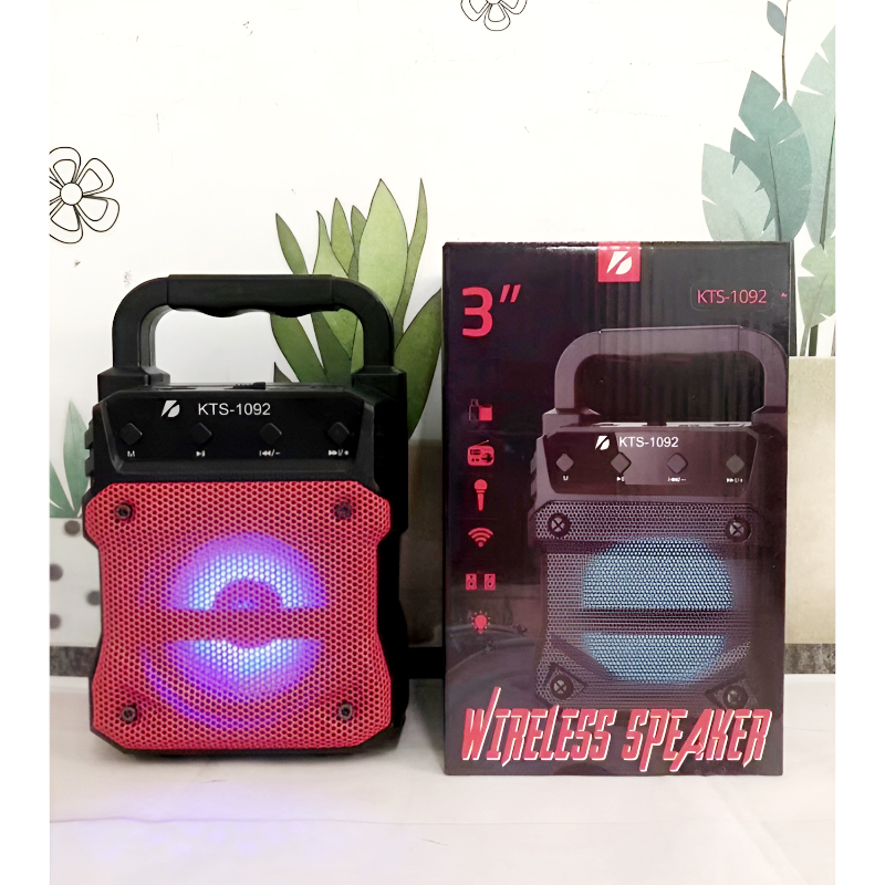 KTS-1092 Mini Portable 3-Inch Wireless Bluetooth Speaker with High-Quality Sound and Mic Option - Image 4