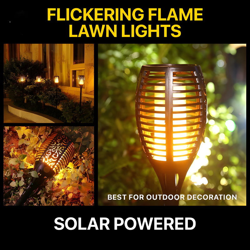 XF-6017 Solar Flame LED Light Lamp Enhance Your Outdoors With Stunning Decoration - Image 4