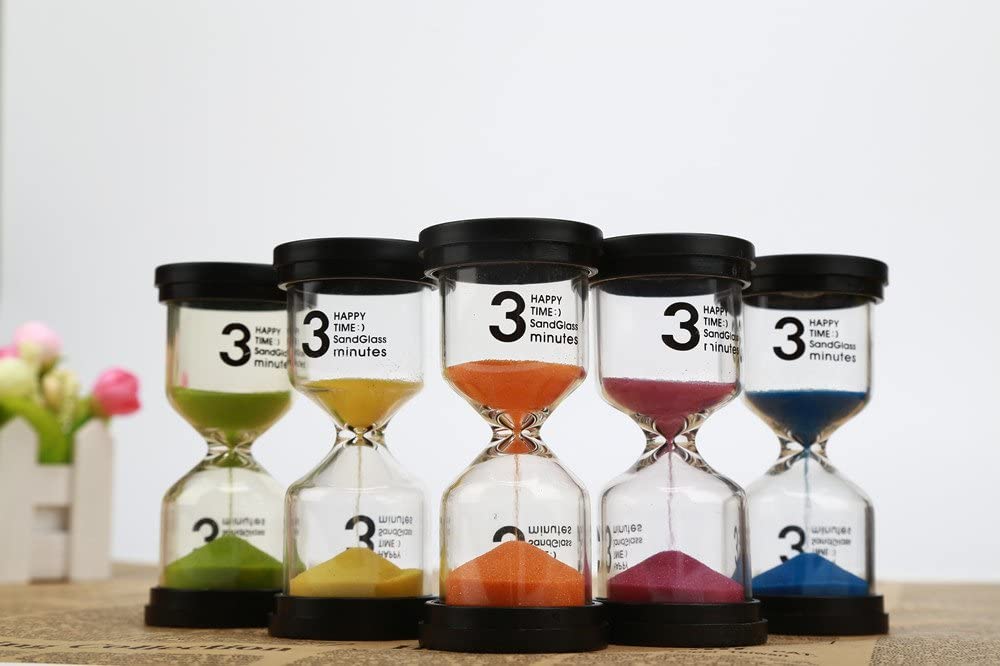Sand Hourglass Timer 3 Minutes Clock Home Decor Mini Watch - Image 3