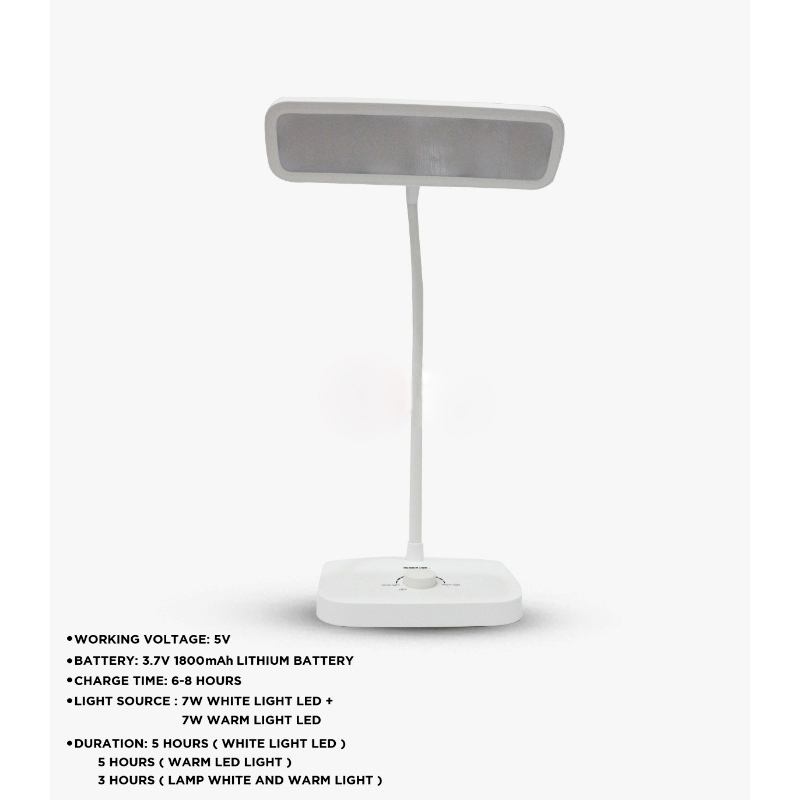 JPN-1307 Sogo Rechargeable Table/Desk Portable And Stylish Lamp - Image 2