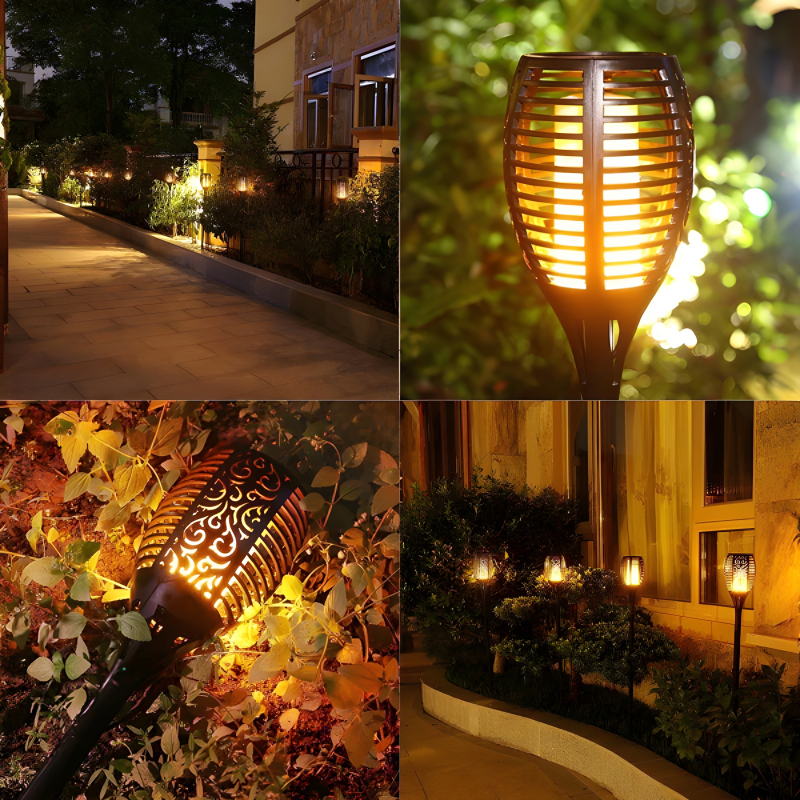 XF-6017 Solar Flame LED Light Lamp Enhance Your Outdoors With Stunning Decoration - Image 5