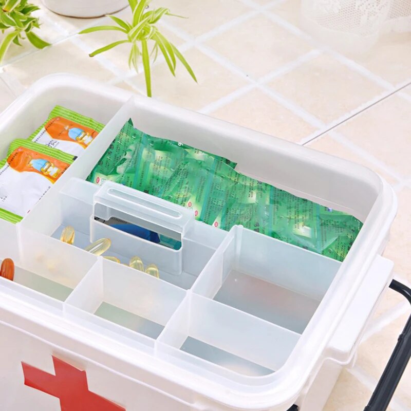 Multi-Layer Medicine Storage Organizer First Aid Box - Image 2