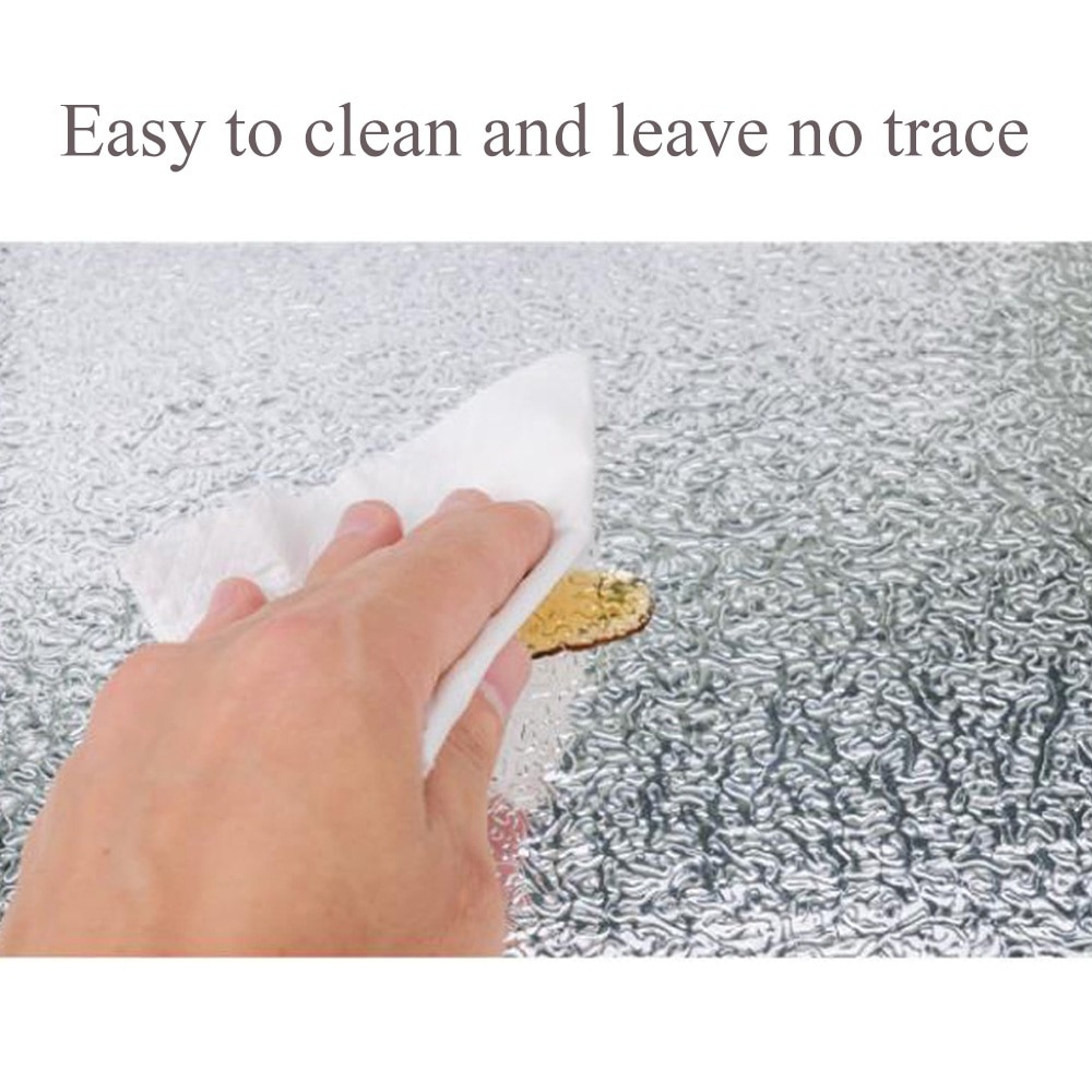 40 X 200cm Kitchen Oil-Proof Waterproof Stickers Aluminum Self Adhesive Wall Sticker - Image 5