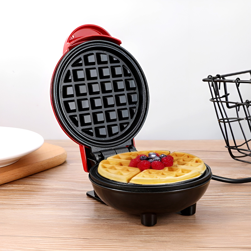 Compact 4-Inch Non-Stick 350-Watt Electric Mini Waffle Maker Machine - Image 21