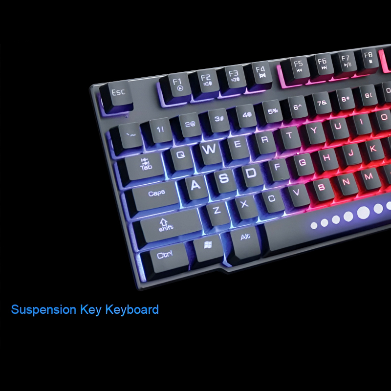 Fire Cam GK11 Suspension Key RGB Mechanical Gaming Keyboard with Aluminum Frame and Rainbow Backlit - Image 2