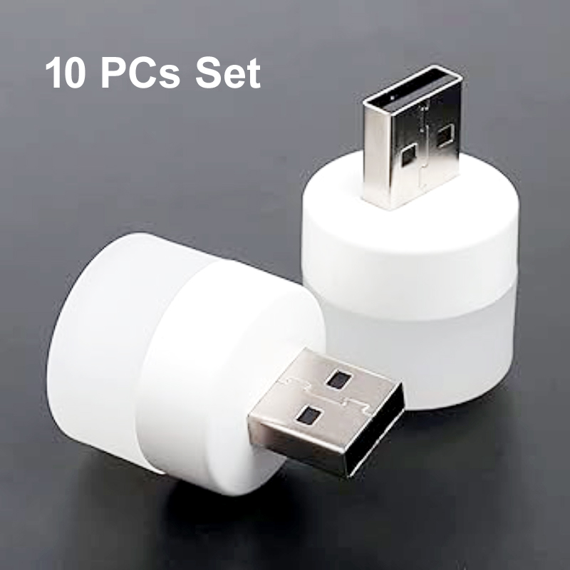 Pack of 10 Mini USB LED Night Lights – Compact Plug-in Lamps for Bedroom, Office, and Travel - Image 18