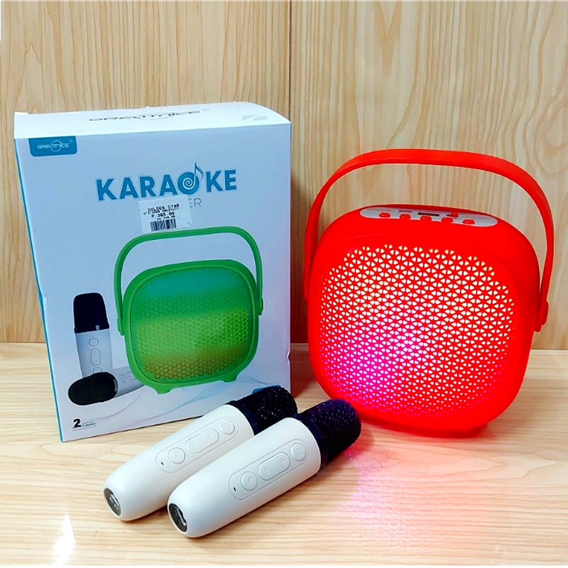 GTS-2009 Karaoke Party Speaker with LED Lights, Voice Changer & 2 Mics – Portable Bluetooth Sound System - Image 8