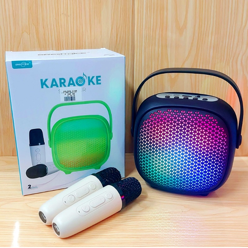 GTS-2009 Karaoke Party Speaker with LED Lights, Voice Changer & 2 Mics – Portable Bluetooth Sound System - Image 5